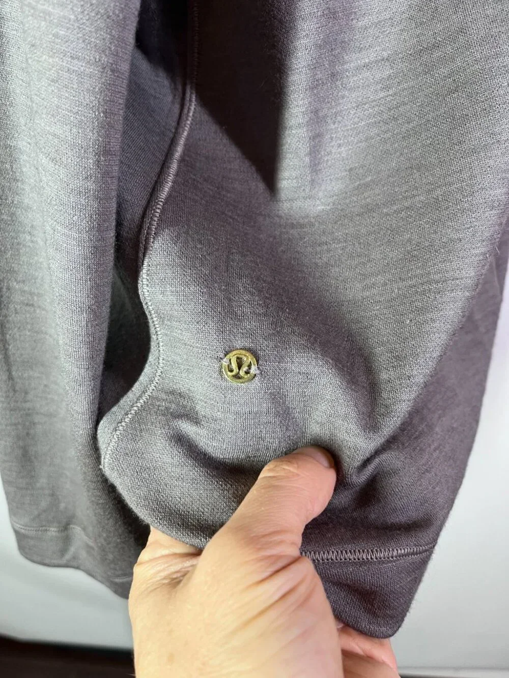 Lululemon Size 4 Principal Dancer Funnel Neck Sweater Pullover Lunar Rock Grey